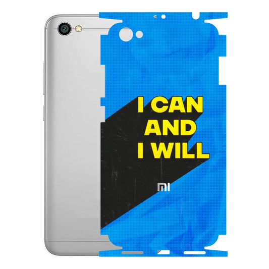Xiaomi Redmi Phone Skins (All Models) - I Can And I Will - 3D Embossed Finish (L-281) Redmi Y1 Lite