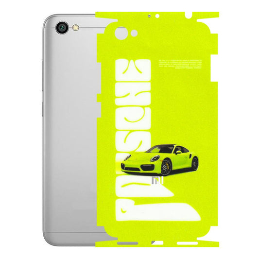 Xiaomi Redmi Phone Skins (All Models) - Lime Green Porche - 3D Embossed Finish (L-30) Redmi Y1 Lite