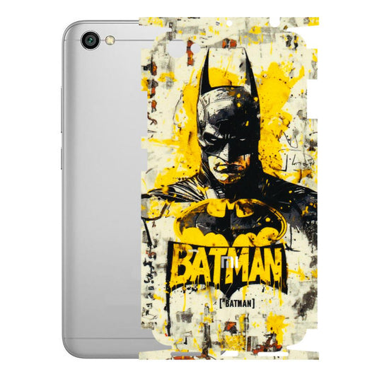 Xiaomi Redmi Phone Skins (All Models) - Batman Yellow BT - 3D Embossed Finish (L-304) Redmi Y1 Lite