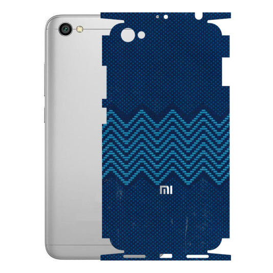 Xiaomi Redmi Phone Skins (All Models) - Blue Sober Waves - 3D Embossed Finish (L-306) Redmi Y1 Lite