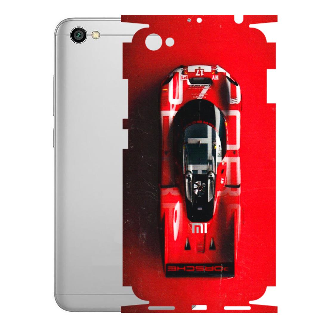 Xiaomi Redmi Phone Skins (All Models) - Red Porsche Car Logo - 3D Embossed Finish (L-315) Redmi Y1 Lite