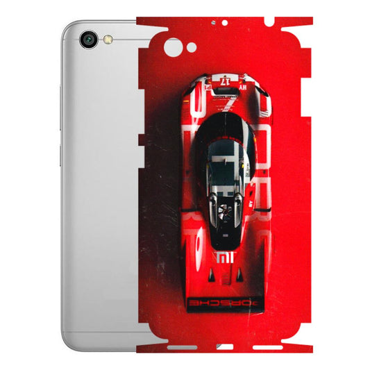 Xiaomi Redmi Phone Skins (All Models) - Red Porsche Car Logo - 3D Embossed Finish (L-315) Redmi Y1 Lite