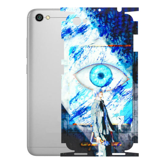 Xiaomi Redmi Phone Skins (All Models) - Anime Sea Blue Eye - 3D Embossed Finish (L-318) Redmi Y1 Lite