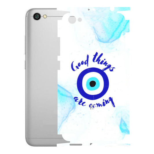 Xiaomi Redmi Phone Skins (All Models) - Evil Eye Good Things Are Coming - 3D Embossed Finish (L-322) Redmi Y1 Lite
