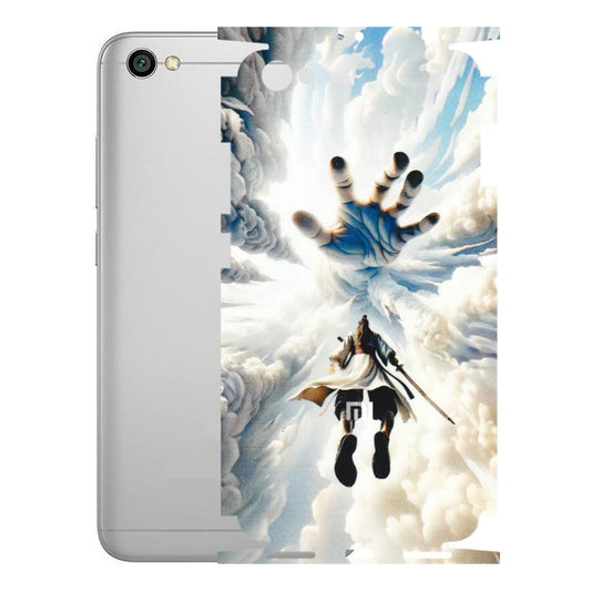 Xiaomi Redmi Phone Skins (All Models) - Big Hand With Monkey King - 3D Embossed Finish (L-323) Redmi Y1 Lite