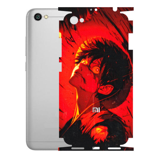 Xiaomi Redmi Phone Skins (All Models) - D.Luffy Power Up One Piece Anime - 3D Embossed Finish (L-326) Redmi Y1 Lite