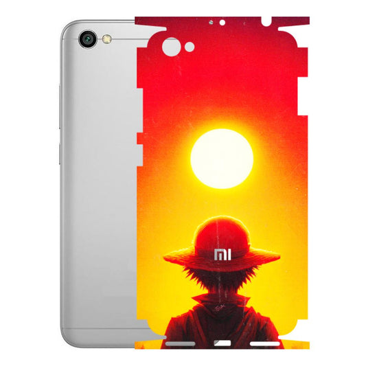Xiaomi Redmi Phone Skins (All Models) - Cool Sunset With Monkey D.Luffy Anime - 3D Embossed Finish (L-329) Redmi Y1 Lite