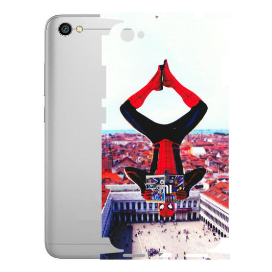 Xiaomi Redmi Phone Skins (All Models) - Spiderman Hanging - 3D Embossed Finish (L-53) Redmi Y1 Lite