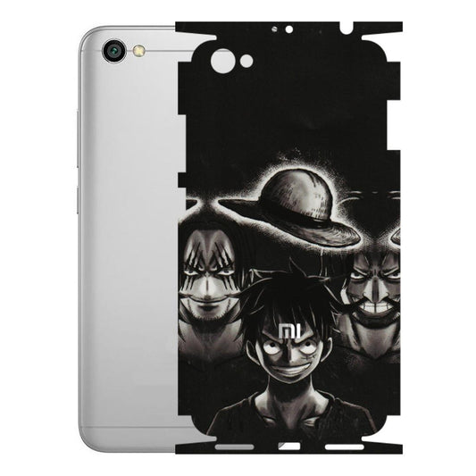 Xiaomi Redmi Phone Skins (All Models) - Black Luffy Hat - 3D Embossed Finish (L-57) Redmi Y1 Lite