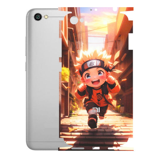 Xiaomi Redmi Phone Skins (All Models) - Naruto Cute Toon Running - Matte Finish (M-04) Redmi Y1 Lite