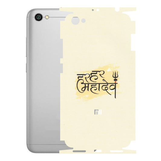 Xiaomi Redmi Phone Skins (All Models) - Har Har Mahadev - Matte Finish (M-10) Redmi Y1 Lite