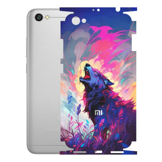 Xiaomi Redmi Phone Skins (All Models) - New Wild Wolf Abstract - Matte Finish (M-125) Redmi Y1 Lite