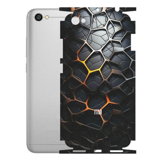 Xiaomi Redmi Phone Skins (All Models) - New Abstract Graphite Tiles - Matte Finish (M-130) Redmi Y1 Lite