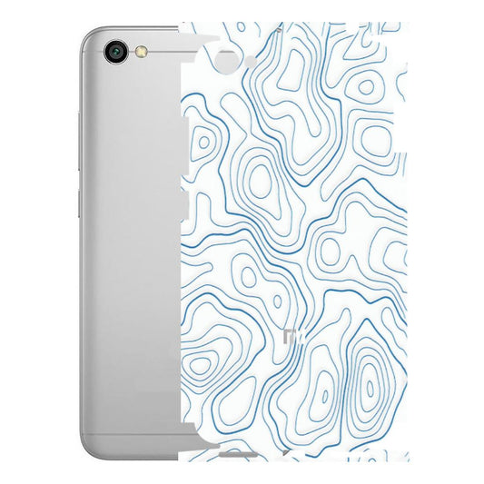 Xiaomi Redmi Phone Skins (All Models) - Blue And White Swirls - Matte Finish (M-139) Redmi Y1 Lite