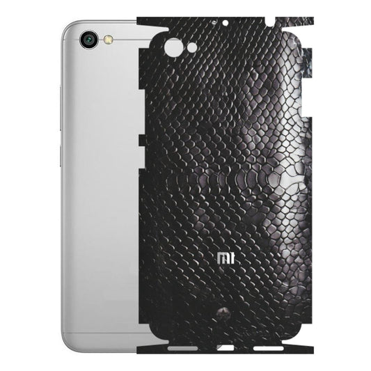 Xiaomi Redmi Phone Skins (All Models) - Black Snack Leather - Matte Finish (M-147) Redmi Y1 Lite