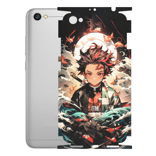Xiaomi Redmi Phone Skins (All Models) - Tanjiro Demon Slayer Anime - Matte Finish (M-158) Redmi Y1 Lite