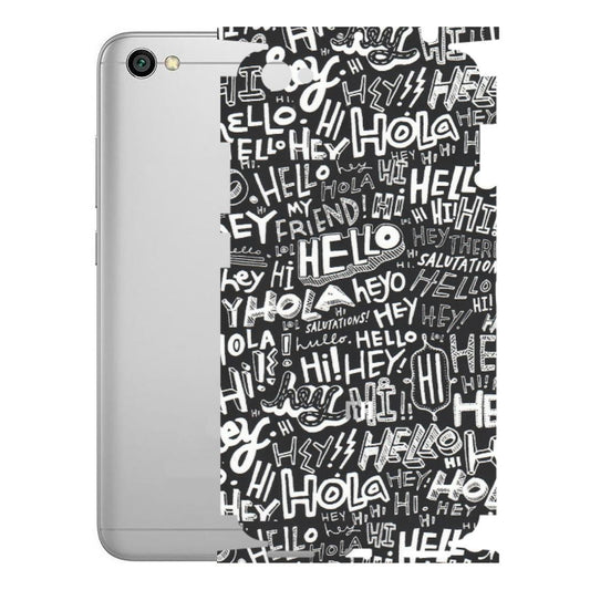 Xiaomi Redmi Phone Skins (All Models) - Hi Hello Doodles - Matte Finish (M-25) Redmi Y1 Lite