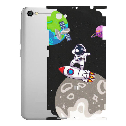 Xiaomi Redmi Phone Skins (All Models) - Astronaut Vibing Toon Running - Matte Finish (M-39) Redmi Y1 Lite