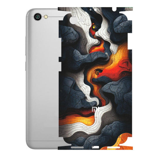 Xiaomi Redmi Phone Skins (All Models) - Abstract Volcanic Layers - Matte Finish (M-52) Redmi Y1 Lite