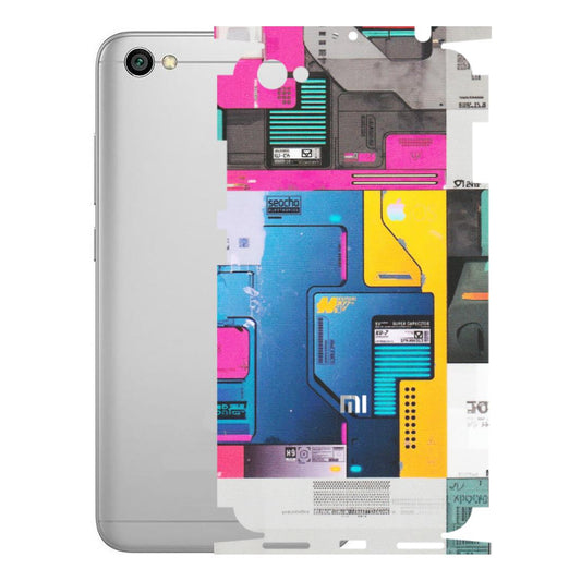 Xiaomi Redmi Phone Skins (All Models) - Colourfull Motherboard Internals - Matte Finish (M-55) Redmi Y1 Lite