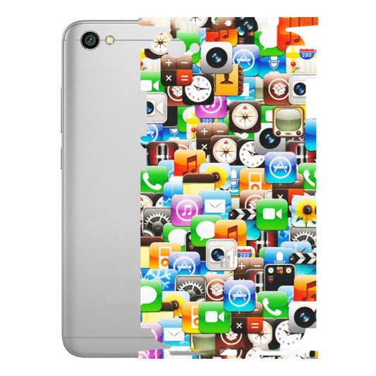Xiaomi Redmi Phone Skins (All Models) - All Apple Icons - Matte Finish (M-93) Redmi Y1 Lite