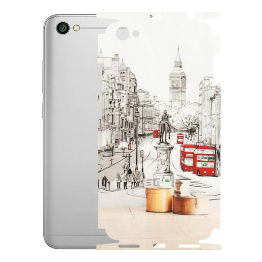 Xiaomi Redmi Phone Skins (All Models) - London Street - Transparent Finish (T-02) Redmi Y1 Lite