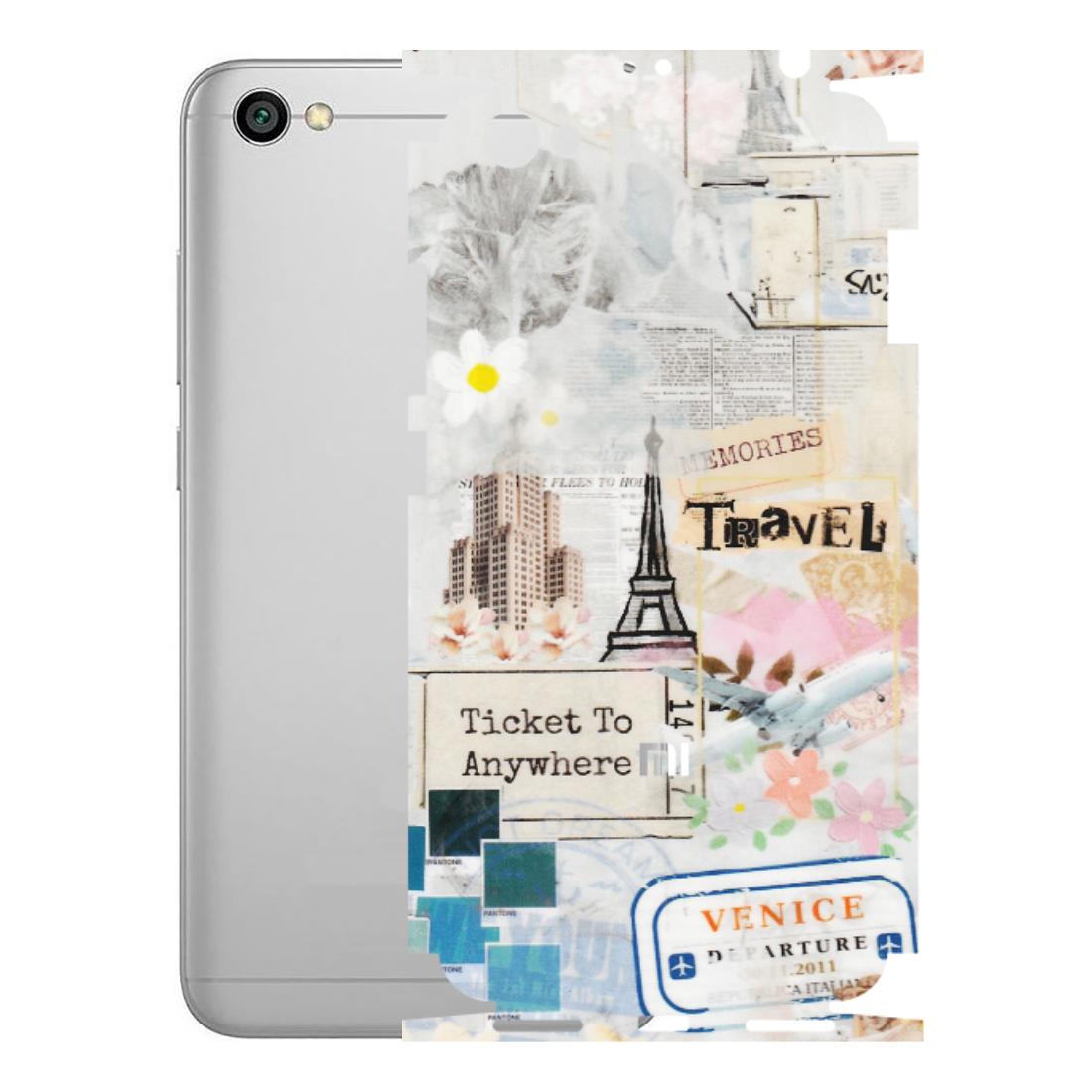 Xiaomi Redmi Phone Skins (All Models) - Travel Memories - Transparent Finish (T-09) Redmi Y1 Lite