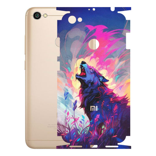 Xiaomi Redmi Phone Skins (All Models) - New Wild Wolf Abstract - Matte Finish (M-125) Redmi Y1