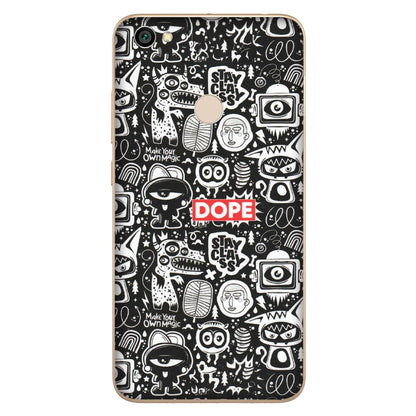 Xiaomi Redmi Phone Skins (All Models) - Dope Stay Classy Black Doodles - Matte Finish (M-126) Redmi Y1