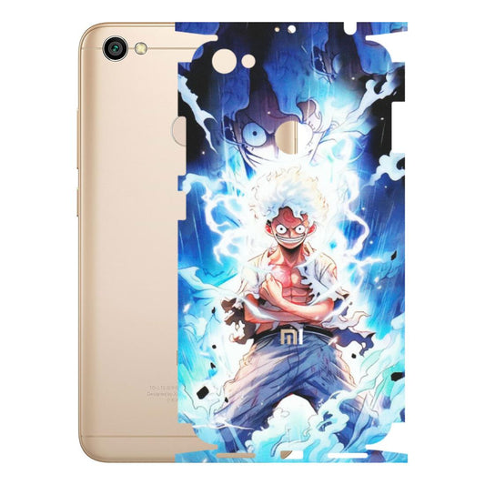 Xiaomi Redmi Phone Skins (All Models) - Blue Thunder Luffy Anime - Matte Finish (M-132) Redmi Y1