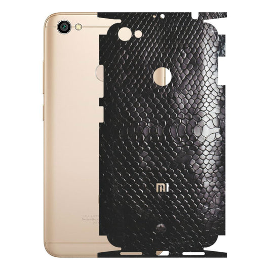Xiaomi Redmi Phone Skins (All Models) - Black Snack Leather - Matte Finish (M-147) Redmi Y1