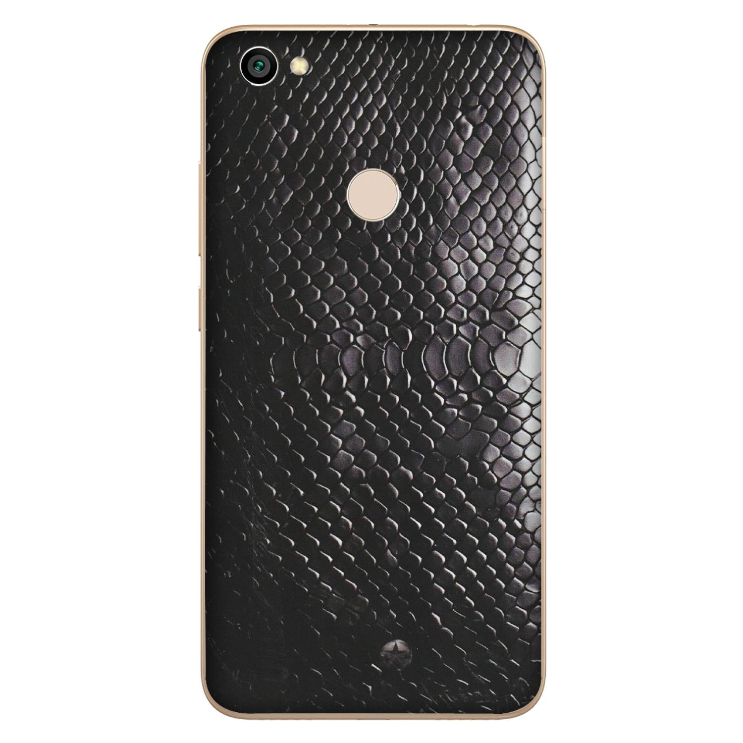 Xiaomi Redmi Phone Skins (All Models) - Black Snack Leather - Matte Finish (M-147) Redmi Y1