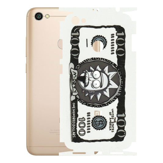 Xiaomi Redmi Phone Skins (All Models) - Rick And Morty Hundred Dollar Anime - Matte Finish (M-161) Redmi Y1