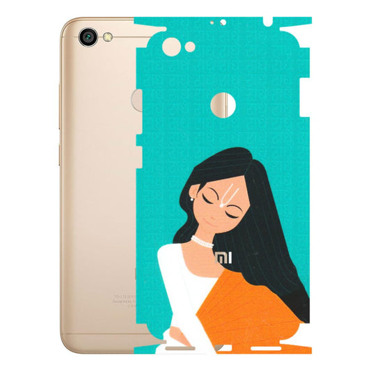 Xiaomi Redmi Phone Skins (All Models) - Radhe Radhe With Hindu Symbol - Matte Finish (M-164) Redmi Y1