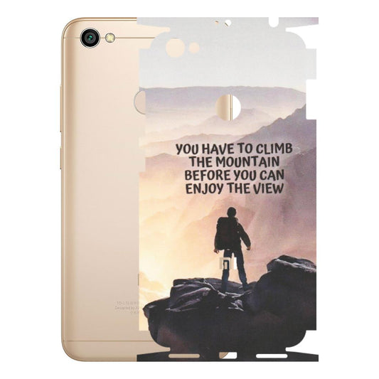 Xiaomi Redmi Phone Skins (All Models) - Motivational Hiking Mountain - Matte Finish (M-28) Redmi Y1