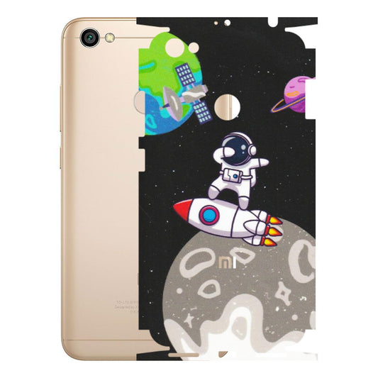 Xiaomi Redmi Phone Skins (All Models) - Astronaut Vibing Toon Running - Matte Finish (M-39) Redmi Y1