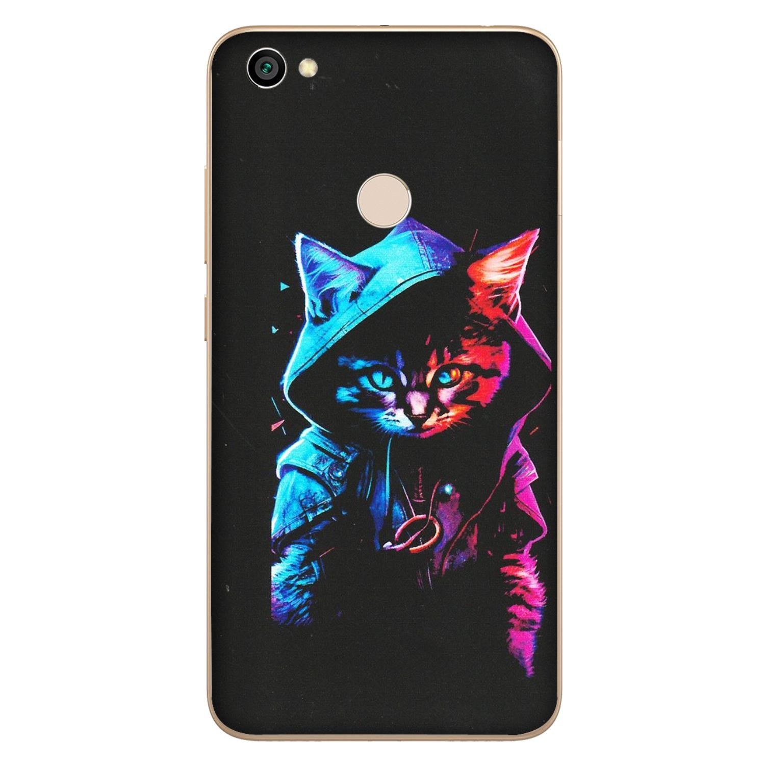 Xiaomi Redmi Phone Skins (All Models) - Cyberpunk Cat - Matte Finish (M-45) Redmi Y1