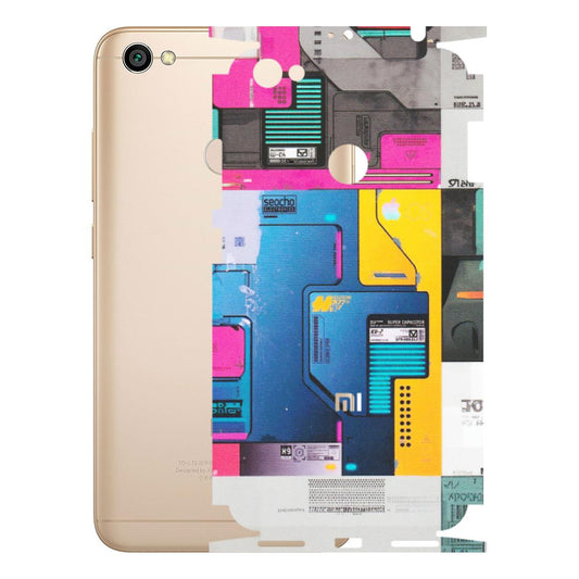 Xiaomi Redmi Phone Skins (All Models) - Colourfull Motherboard Internals - Matte Finish (M-55) Redmi Y1