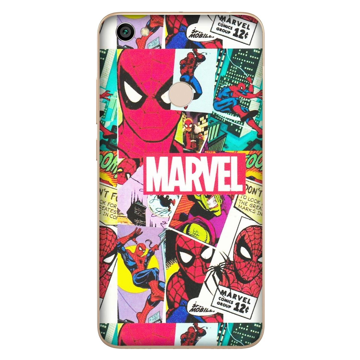 Xiaomi Redmi Phone Skins (All Models) - Marvel Comic Spiderman Grafitti - Matte Finish (M-72) Redmi Y1