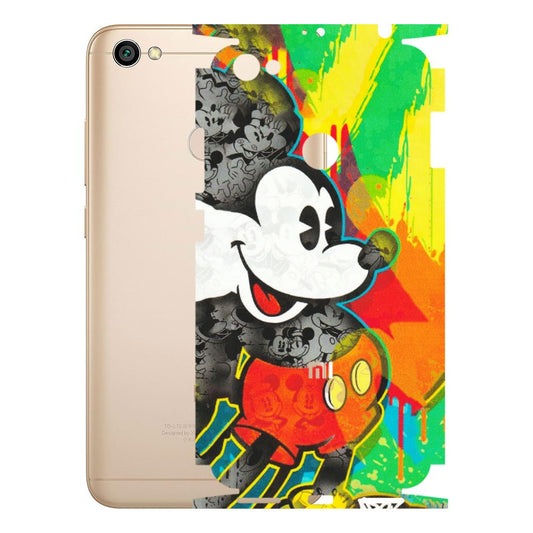 Xiaomi Redmi Phone Skins (All Models) - Multiple Mickey With Colourful Texture - Matte Finish (M-84) Redmi Y1