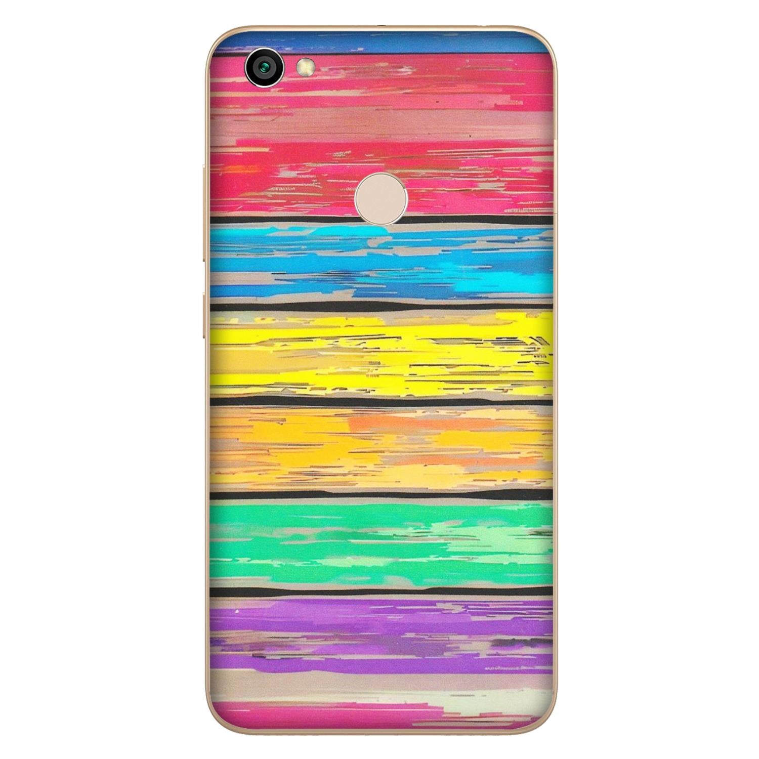 Xiaomi Redmi Phone Skins (All Models) - Multi Colour Wooden Wall - Matte Finish (M-96) Redmi Y1