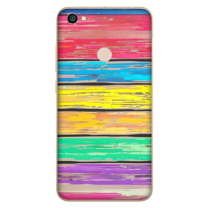 Xiaomi Redmi Phone Skins (All Models) - Multi Colour Wooden Wall - Matte Finish (M-96) Redmi Y1
