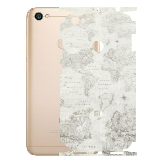 Xiaomi Redmi Phone Skins (All Models) - World Travel Map - Transparent Finish (T-04) Redmi Y1