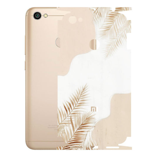 Xiaomi Redmi Phone Skins (All Models) - Gold Petals Abstract - Transparent Finish (T-08) Redmi Y1