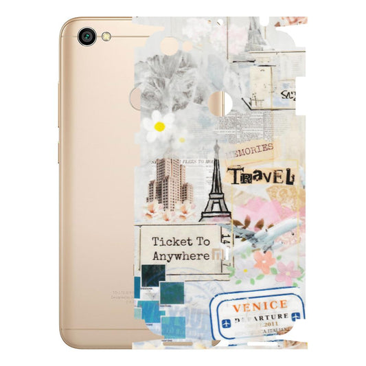 Xiaomi Redmi Phone Skins (All Models) - Travel Memories - Transparent Finish (T-09) Redmi Y1