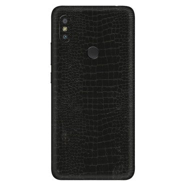 Xiaomi Redmi Phone Skins (All Models) - Snake Leather Black - 3D Embossed Finish (L-107) Redmi Y2