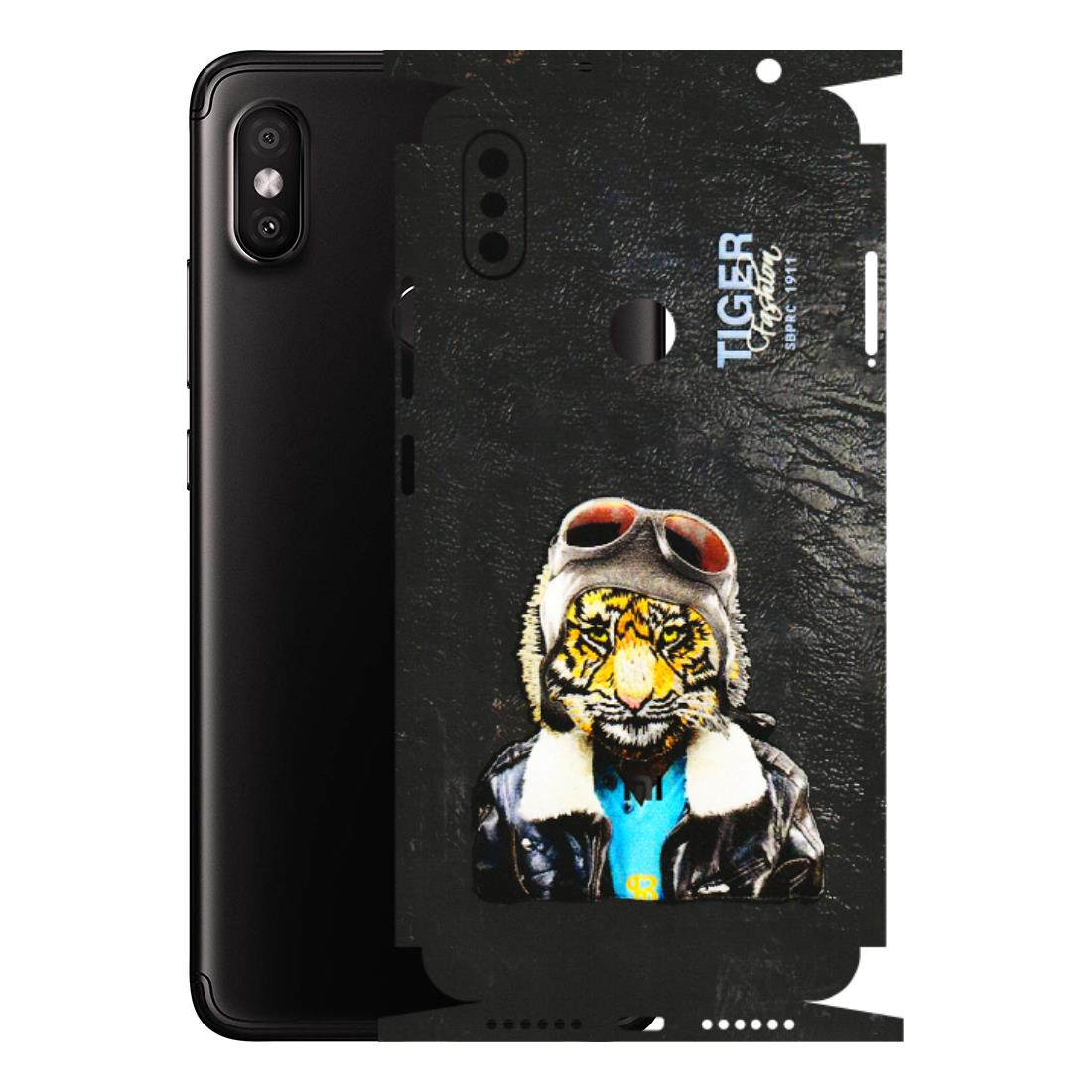 Xiaomi Redmi Phone Skins (All Models) - Rider Tiger - 3D Embossed Finish (L-113) Redmi Y2