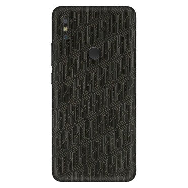 Xiaomi Redmi Phone Skins (All Models) - Black Abstract Pattern - 3D Embossed Finish (L-117) Redmi Y2