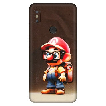 Xiaomi Redmi Phone Skins (All Models) - Little Mario - 3D Embossed Finish (L-119) Redmi Y2