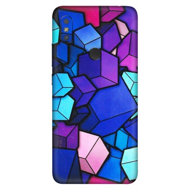 Xiaomi Redmi Phone Skins (All Models) - Cube Doodle - 3D Embossed Finish (L-141) Redmi Y2